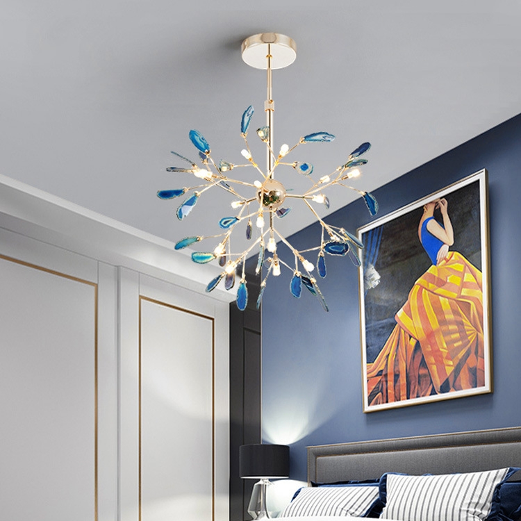 Nordic Firefly Onyx Modern Minimalist Creative Chandelier