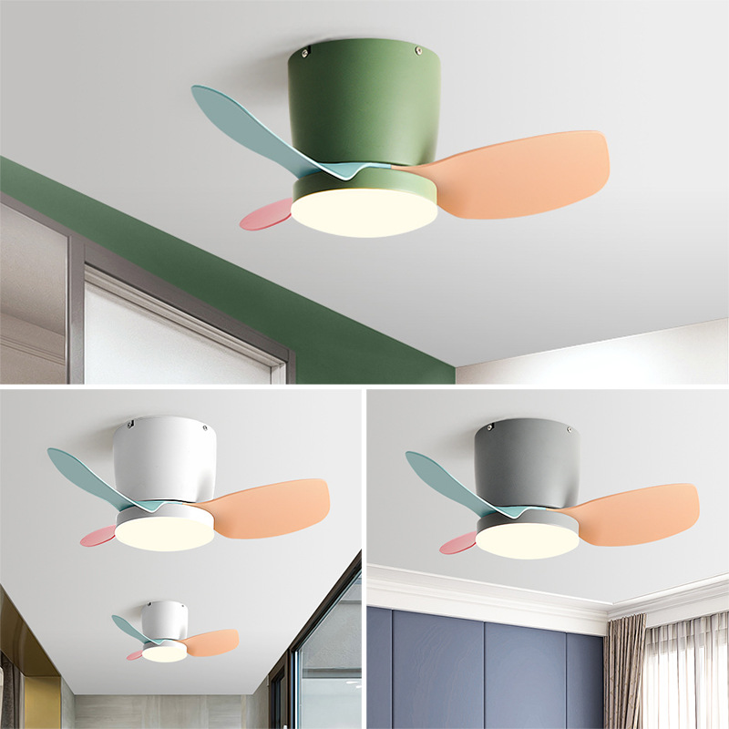 Kids Bedroom Fan Ceiling Fan With Built-in Light