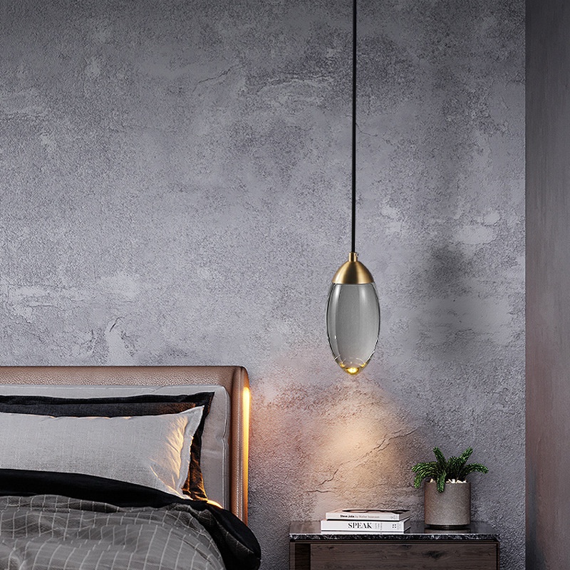 Simple Wall Sconce For The Bedroom Headboard Personalized Creative Crystal Copper Chandelier For The Dining Room