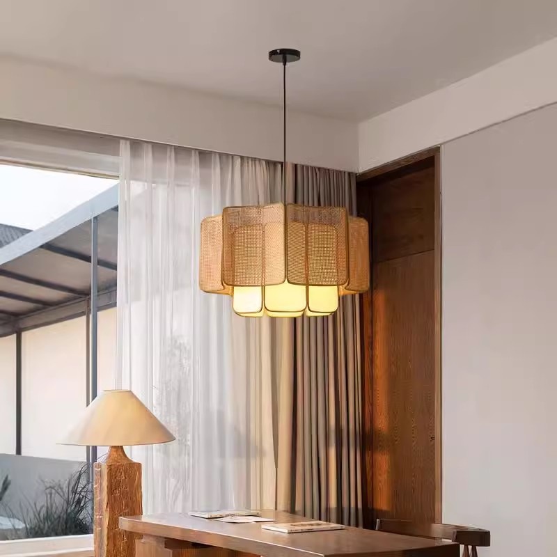 Rustic Wabi-sabi-inspired Chandelier For A New Chinese-style Restaurant