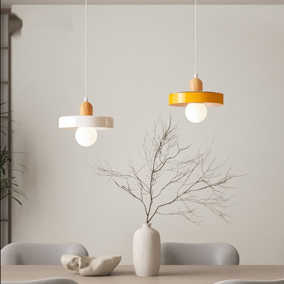 Store Table Bar Light Minimalist Milky White Pendant Lamp