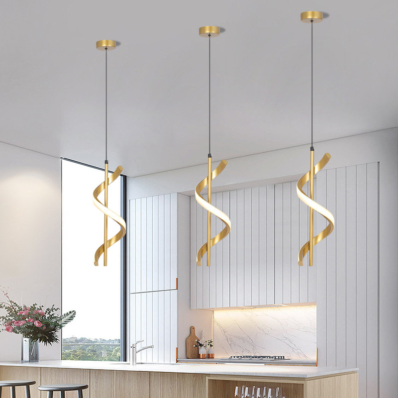 Spiral Chandelier For The Dining Room Modern Bedside Light