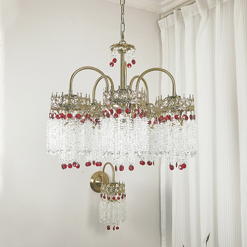 French Vintage Crystal Chandelier For The Living Room