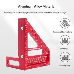 Upgraded Triangular Ruler For Carpentry Marking And Scaling