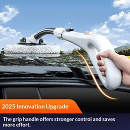 Car Wash Handheld Bent-Handle Soft-Bristle Mop