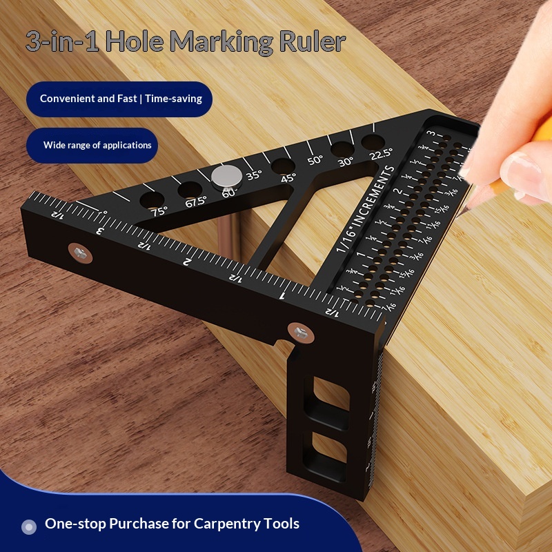 Triangle Hole Gauge Woodworking Layout Square
