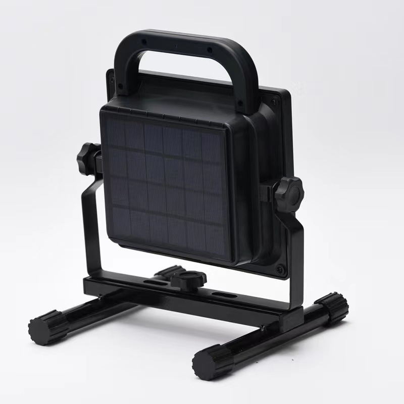 Solar-Powered LED Emergency Charging Floodlight