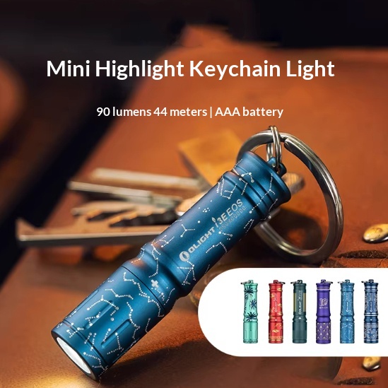 Compact Mini Outdoor Waterproof High-Intensity Emergency Durable Keychain AAA Flashlight