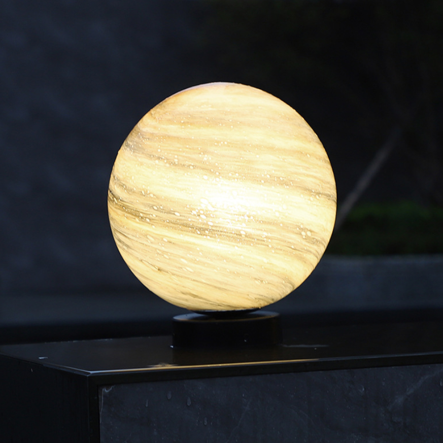 Main product image of Outdoor Waterproof Round Planet Design Courtyard Post Light