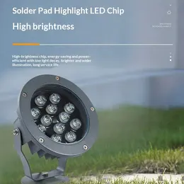 Product image of Tree Spotlight Ground-insert Light For Trees Outdoor Waterproof Landscapelawn Garden Stake Light Round Floodlight
