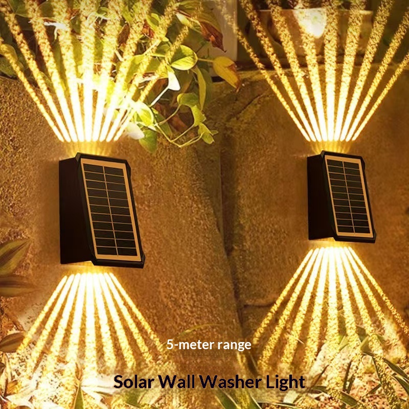 Solar Wall Washer Lights Outdoor Waterproof