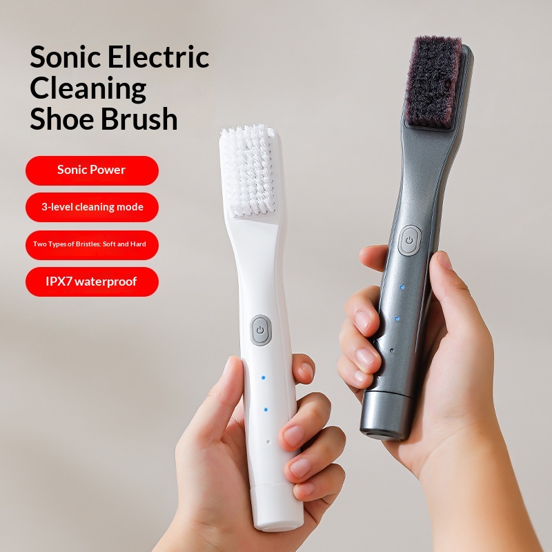 Household Leather Shoe Polishing And Stain-Removing Electric Ultrasonic Shoe Brush