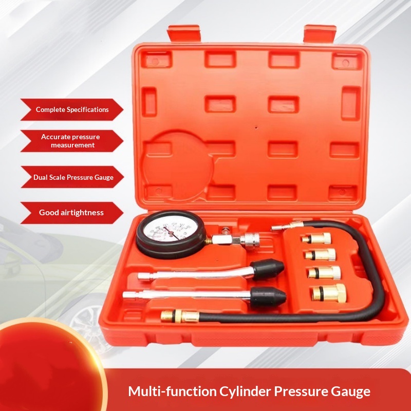 Fuel-Powered Rapid Cylinder Pressure Gauge Multi-Function Automotive Diagnostic Kit