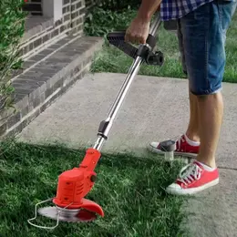 High-Power Cordless Electric Lawn Mower  Compact Lithium-Ion Battery Powered Grass Trimmer For Household Use