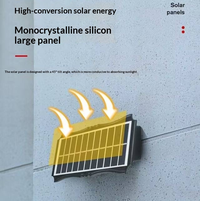 Solar Wall Light Outdoor Courtyard Waterproof Decorative Spotlight