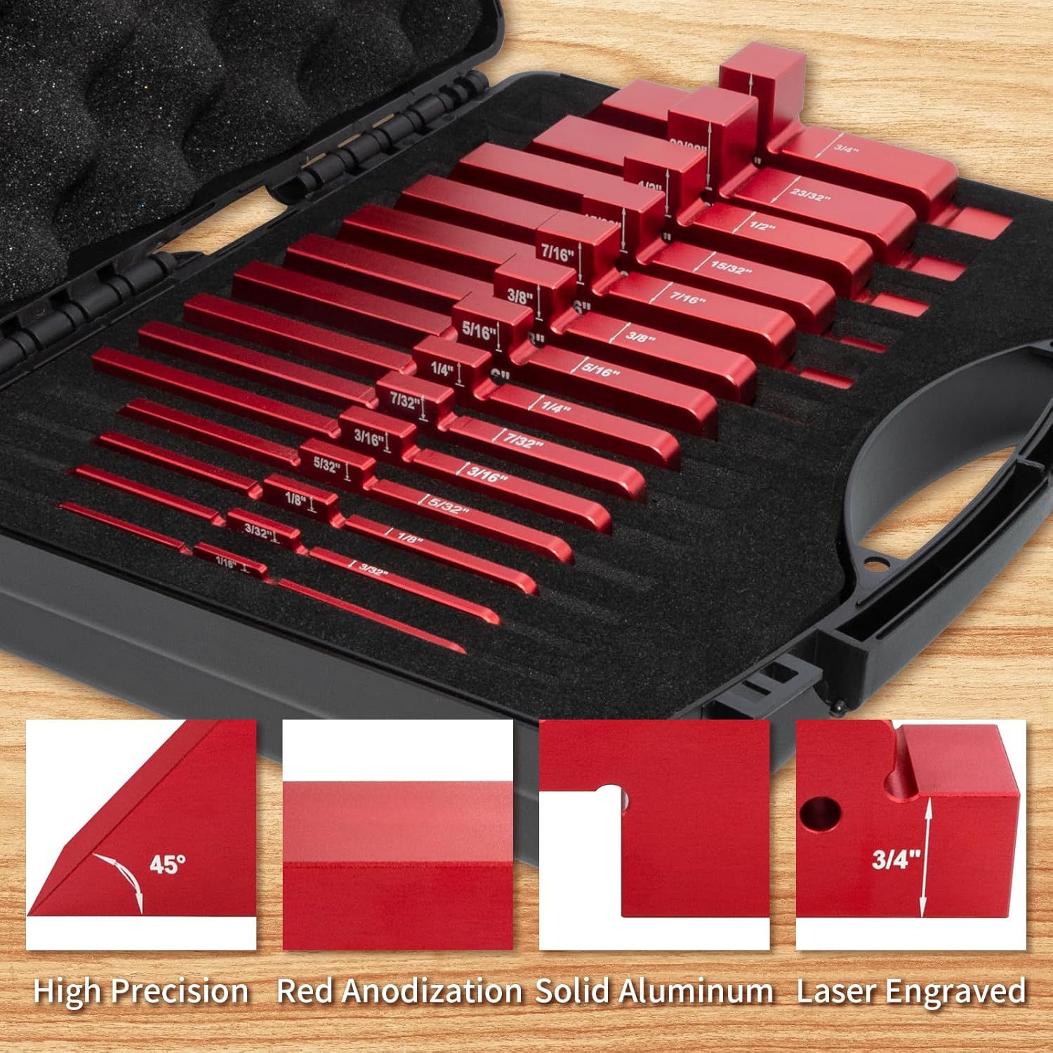 Manual Tool, Height-adjustable Carpentry Gauge Block