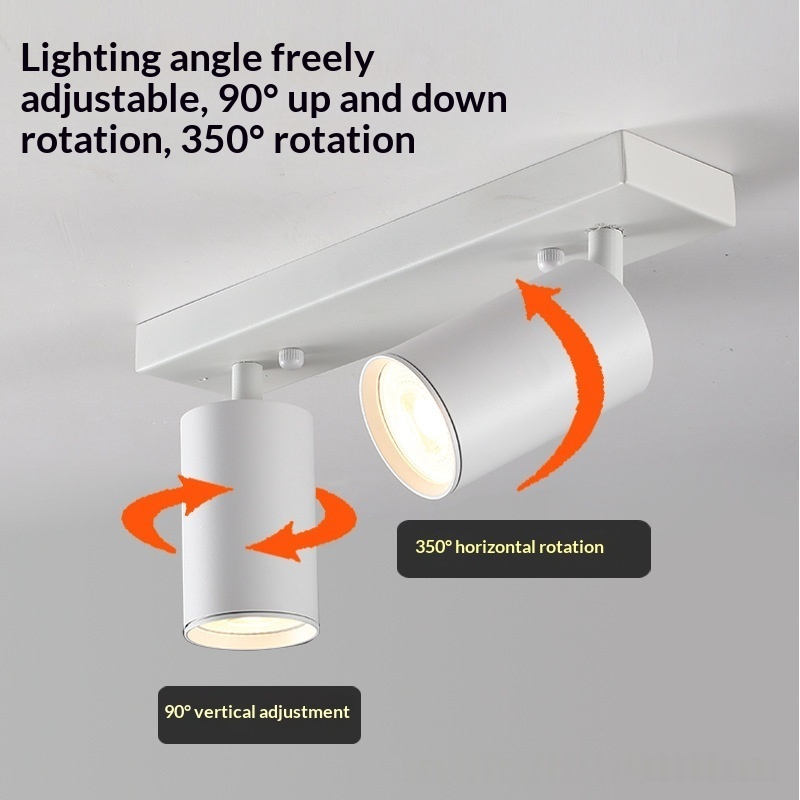 GU10 Housing Single-headmulti-head LED Surface-mounted Ceiling Spotlight