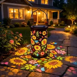 Product image of Solar-powered Courtyard Lamp Sunflower Design For Outdoor Gardens