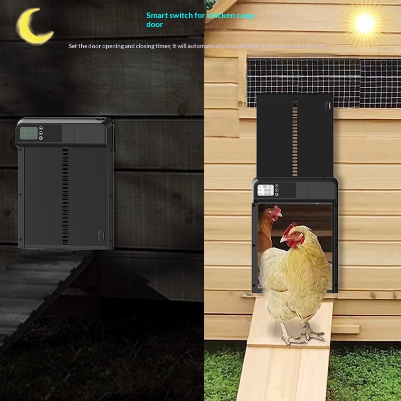 High-Performance Aluminum Alloy Timed Chicken Door