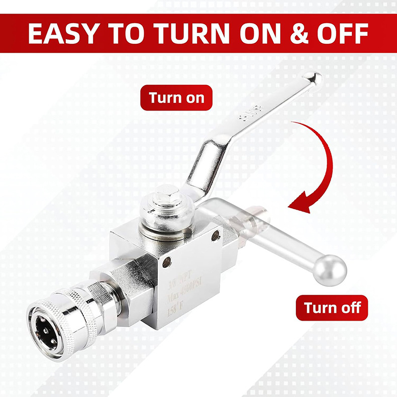 Main product image of Stainless Steel Ball Valve Water Gun Accessory For High-pressure Washers