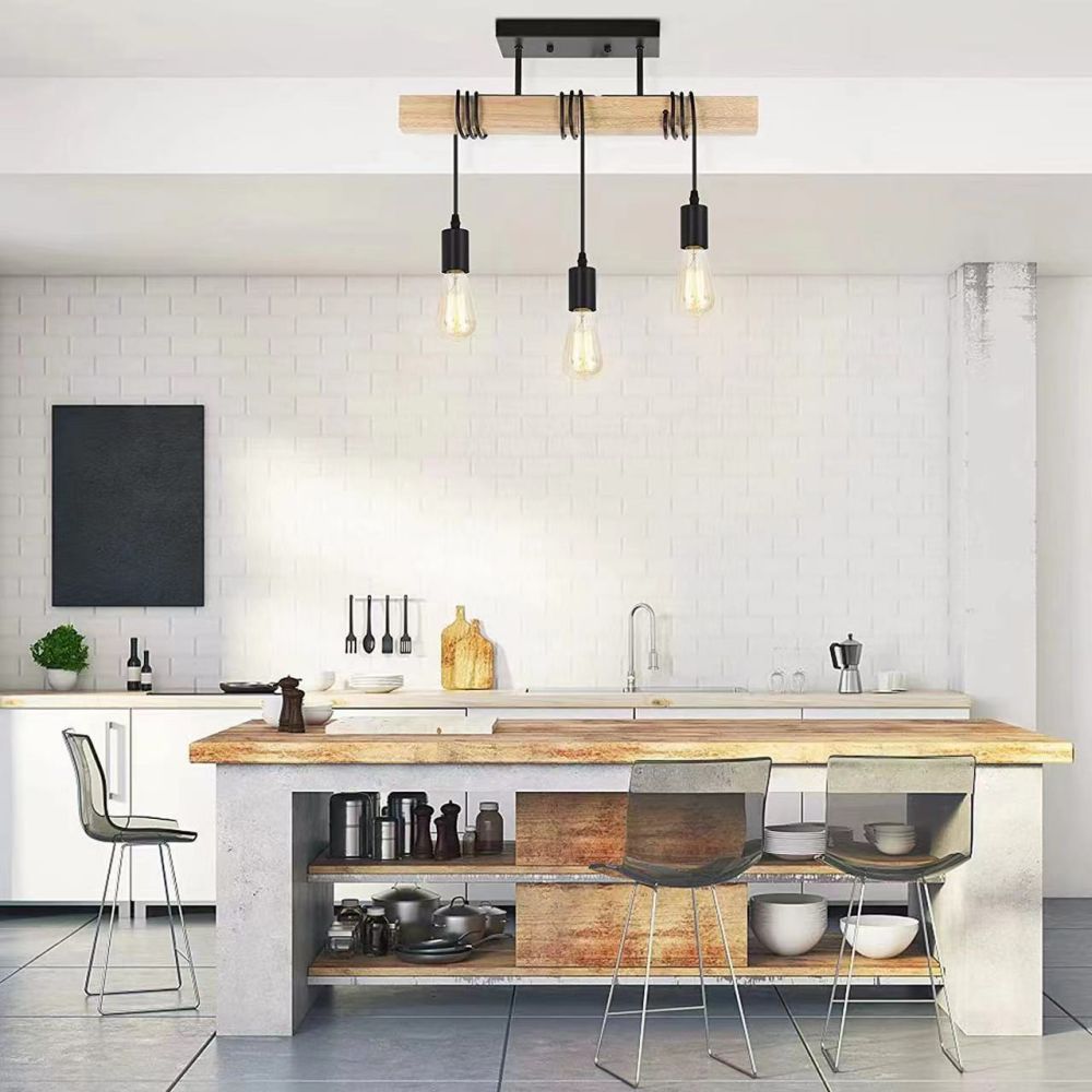 Industrial-style Long Pendant Light For Cafe Restaurant And Bar Counters