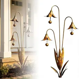 Wrought Iron Triple Bluebell Garden Stake