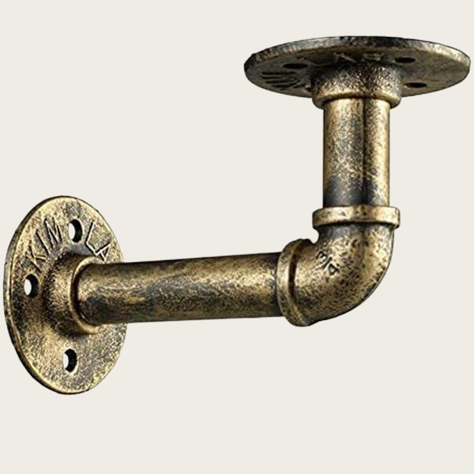 Main product image of Industrial Cast Iron Triangular Wall Bracket for Pipe Support