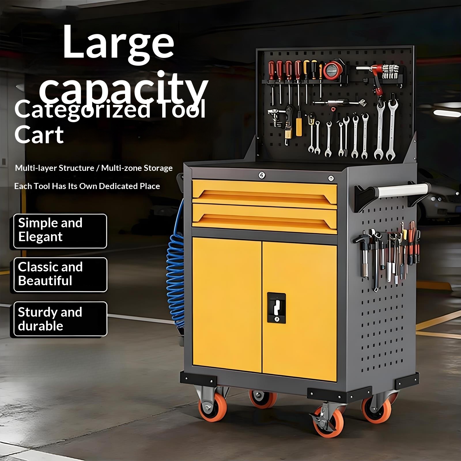 Main product image of Heavy-Duty Mobile Tool Chest with Multiple Storage Drawers