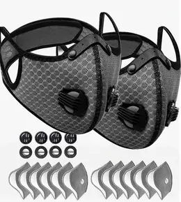 Product image of 2Pcs Half Face Mask Respirator Filter Anti Pollution Washable Reusable Facepiece