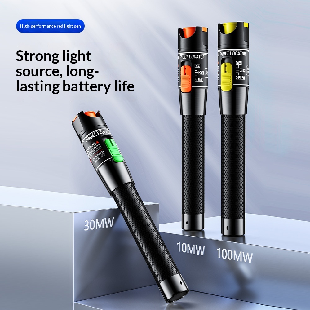 Main product image of Fiber Optic Red Light Pen - Portable Visual Fault Locator for Cable Testing