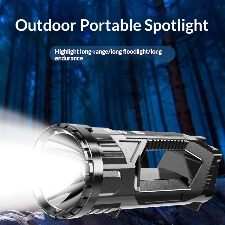 Main product image of Multi-functional Long-lasting, Portable Flashlight With Charging Capability For Outdoor Use