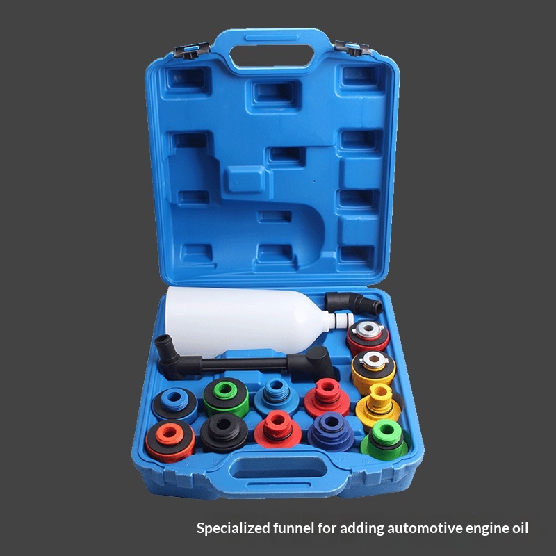 Main product image of Automotive Engine Oil Filler Funnel Set Maintenance Equipment Tool