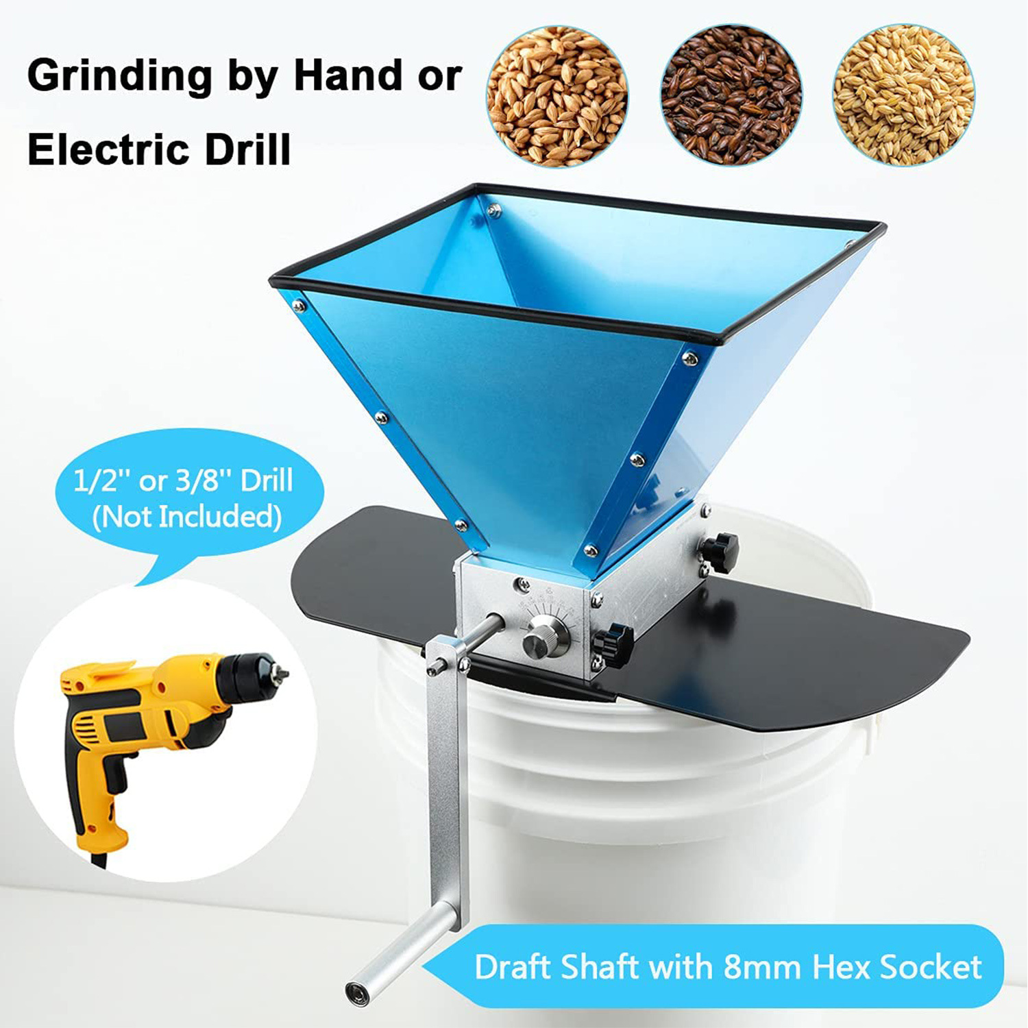 Main product image of Food-grade Stainless Steel 2-axis Roller Mill for Malt Crushing