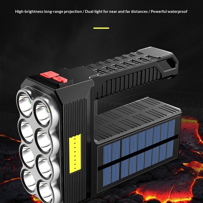 Main product image of Solar LED Rechargeable Portable Flashlight
