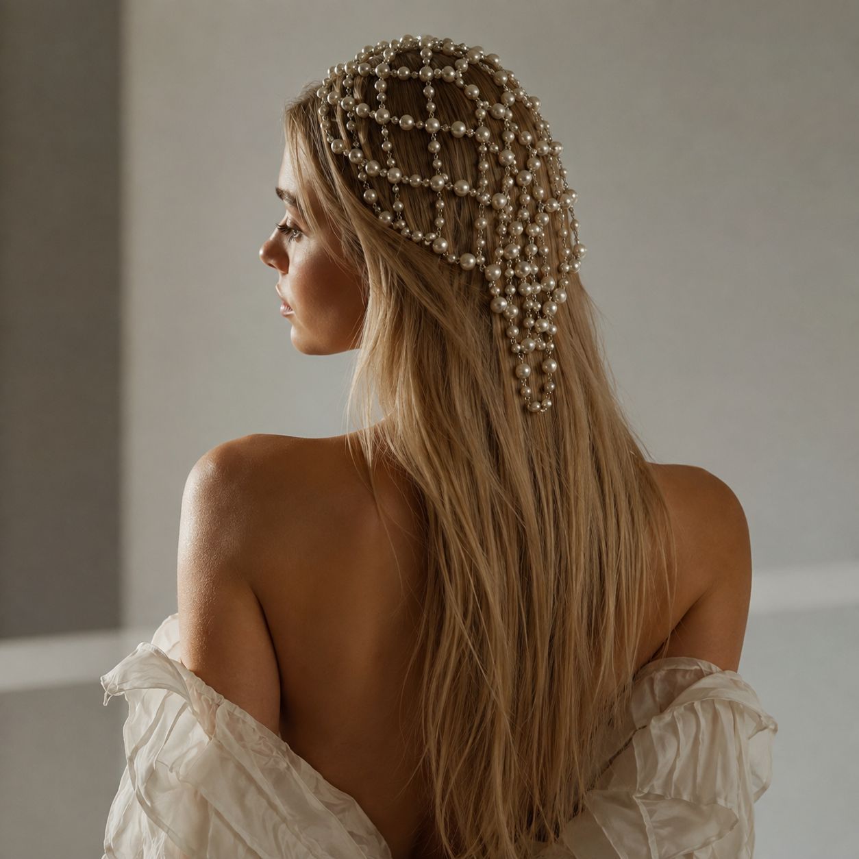 Main product image of Lace Fairy Hair Chain Pearl HeadpieceAll-Match Accessory For Brides