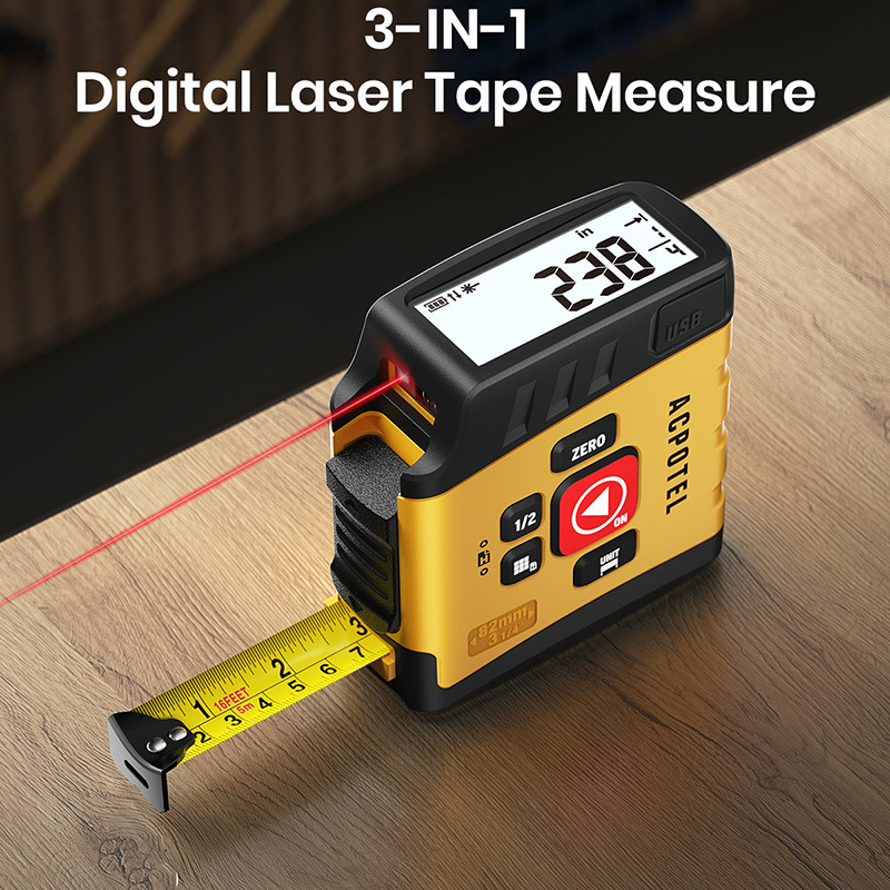 Main product image of 3-in-1 Digital Laser Distance Measurer with Bluetooth