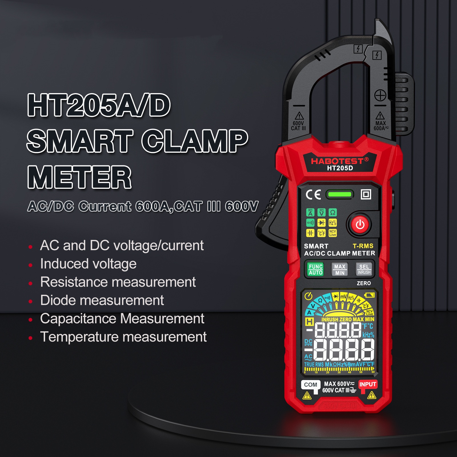 Main product image of True RMS Clamp Multimeter with Burn Protection