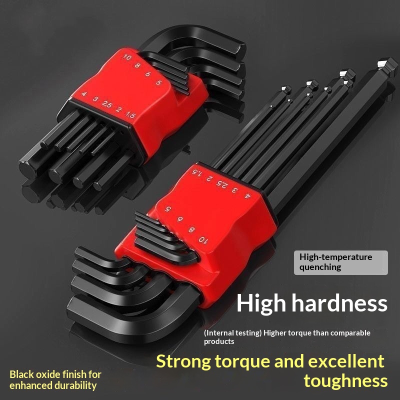 Main product image of 9-piece Hex Key Set for Industrial Fastener Applications