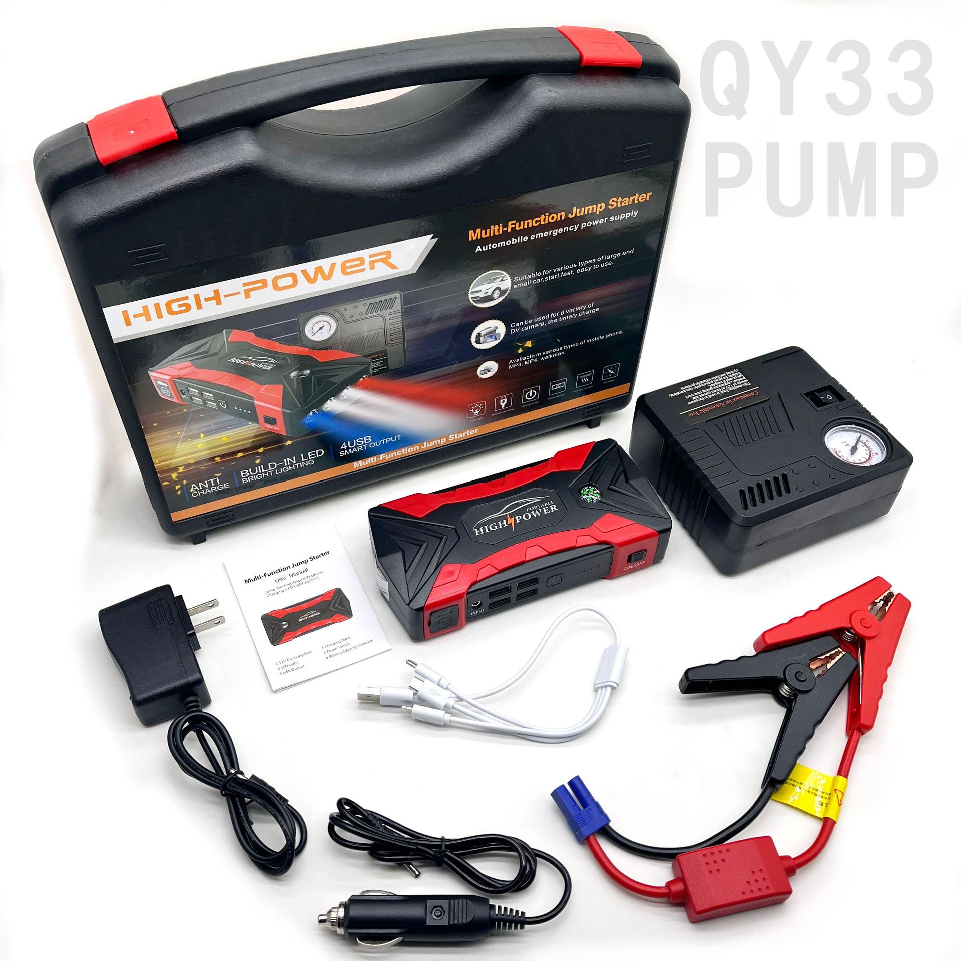 Main product image of QY33 JumpStarter 12V High-Power Car JumpStarter Power Bank