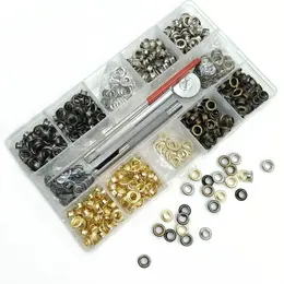 Product image of 440-Piece 5mm Copper Grommet and Eyelet Kit with Tools