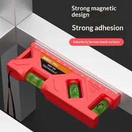 Product image of Compact Metric Protractor and Pocket Level