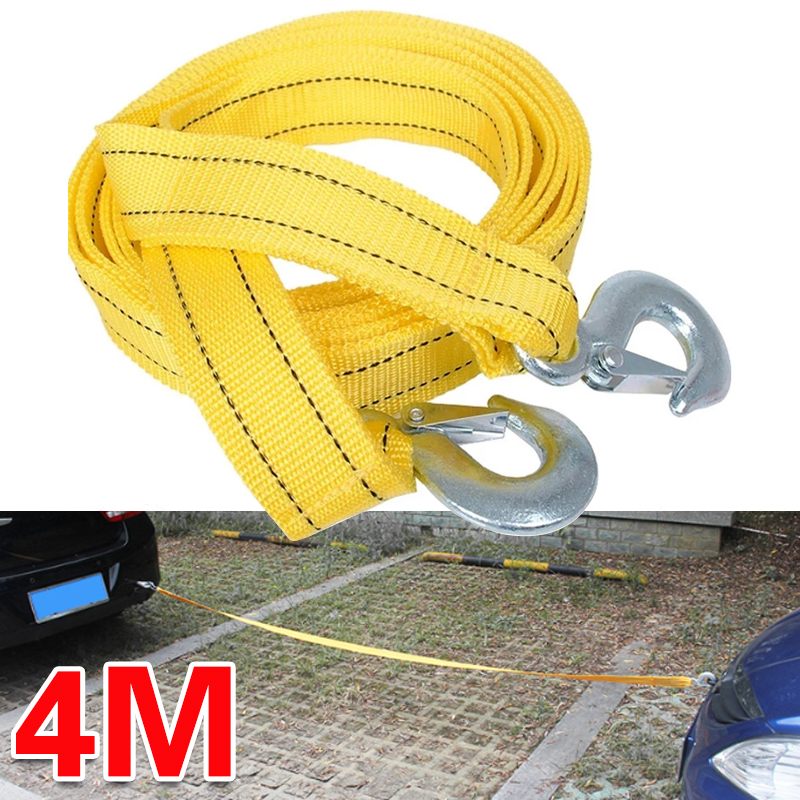 Main product image of 4M 3 Ton Vehicle Recovery Tow Strap with Hooks