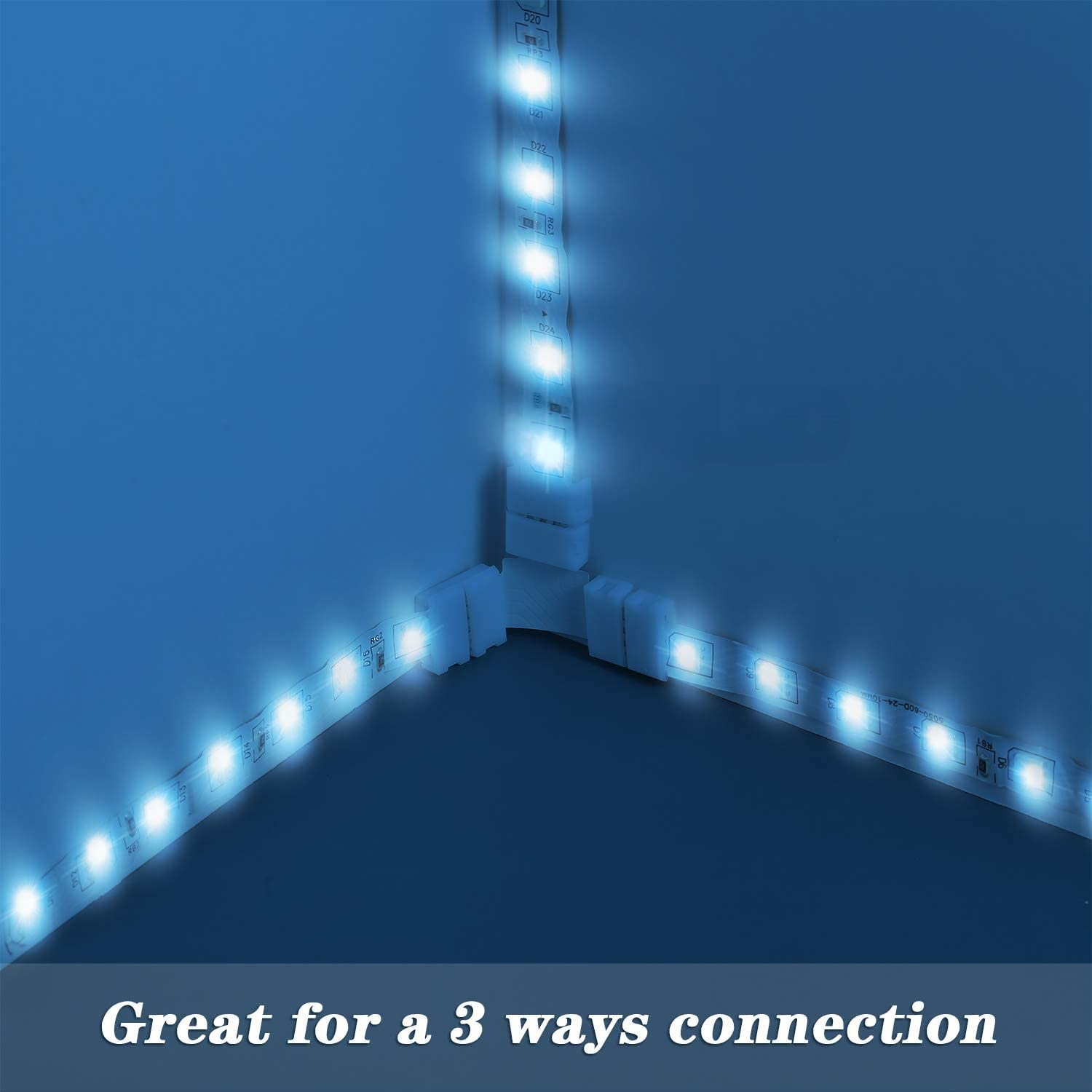Main product image of RGB LED Strip Solderless Snap Connector Kit, Dual Head, Wired