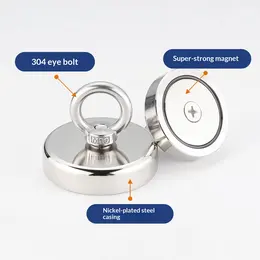 Product image of Neodymium Retrieval Magnet, Round Base, Threaded Hole