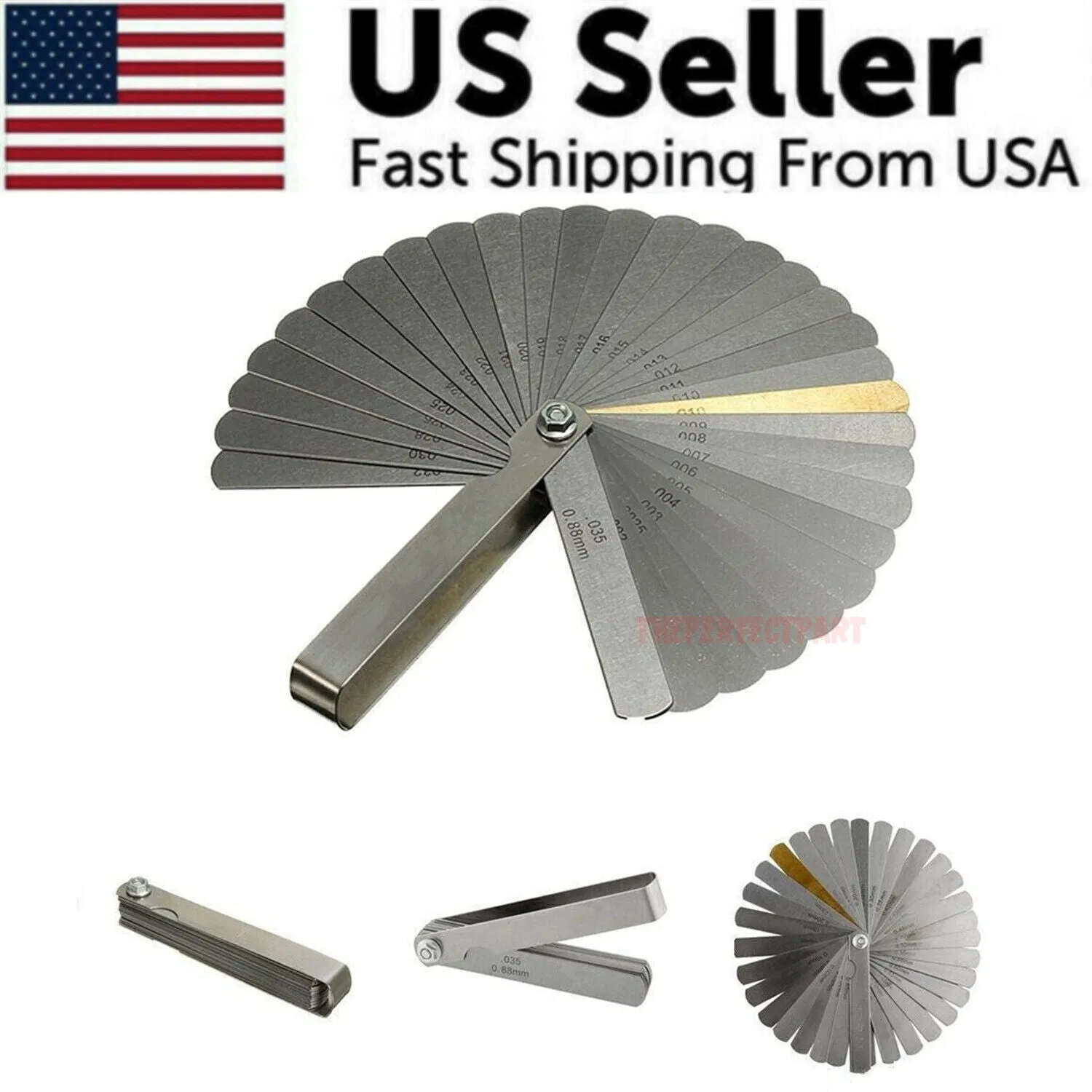 Main product image of 32-Blade Feeler Gauge, Dual Reading, Metric and SAE