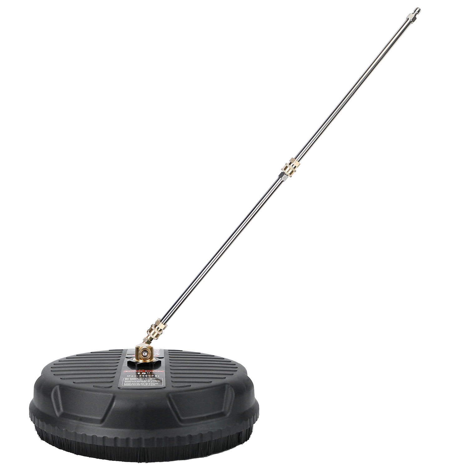 Main product image of 1 Set 15in High Pressure Flat Surface Cleaner 4000PSI Disc Power Washer Broom With 2 Washer Extension Wands 2Pc Replacement Nozzles