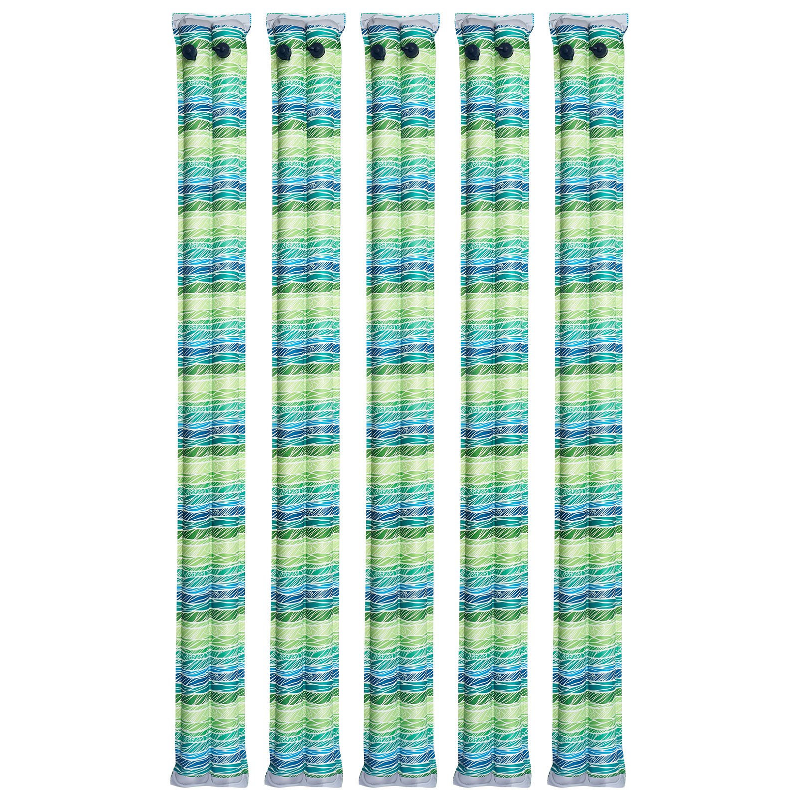 28 Gauge Reflective Double Chamber Water Bags Tubes For Pool Cover 5Packs 8ft