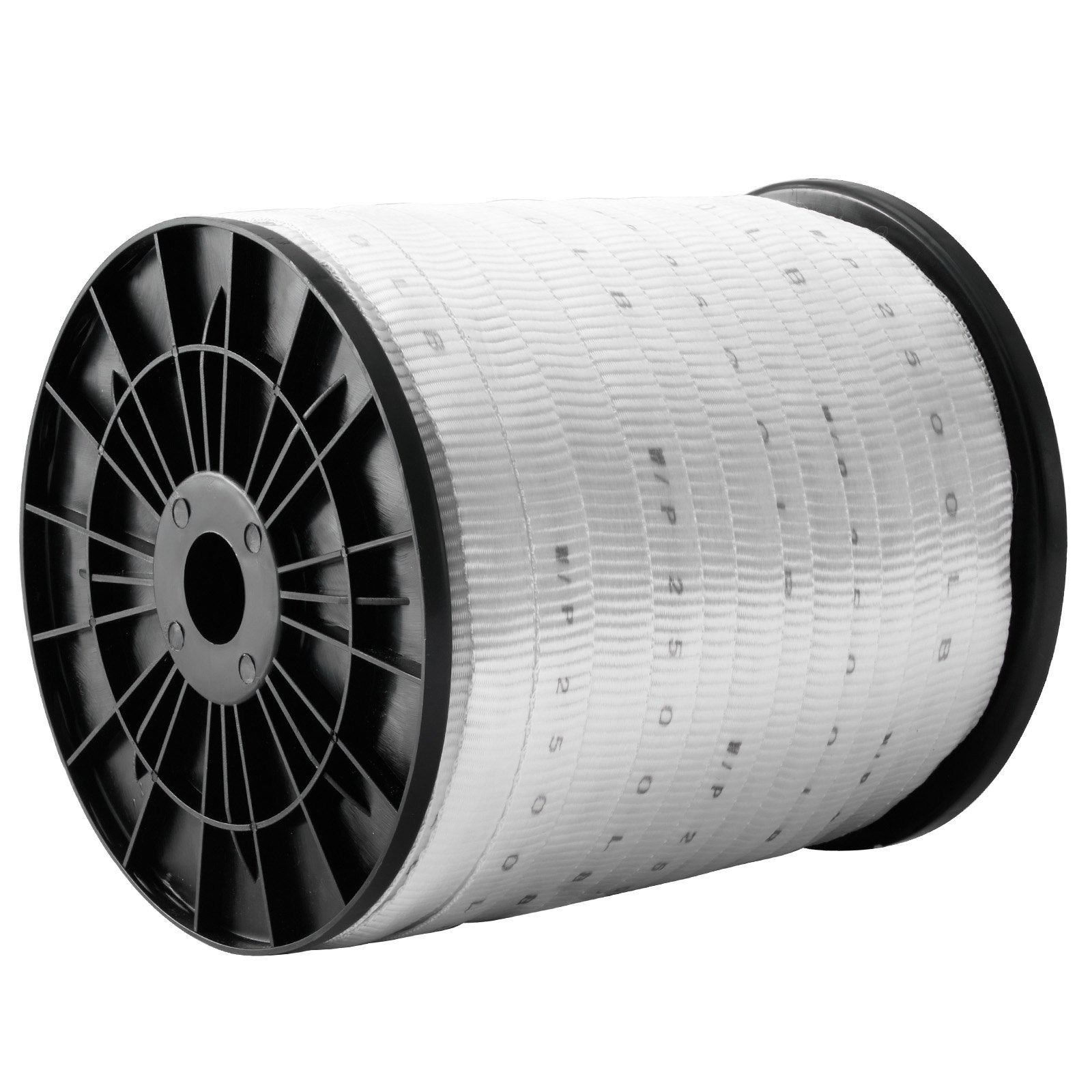 Polyester Pull Tape, 3/4" X 528' Mule Tape Flat Rope, 2500 Lbf Tensile Capacity, Printed Webbing Cable Pulling Tape For Packaging, Gardening, Commercial Electrical, Conduit Work, White