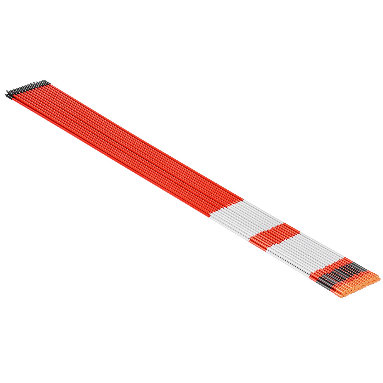 Main product image of 500 Pcs Reflective Driveway Markers, 1/4" Dia, 48 In., Orange