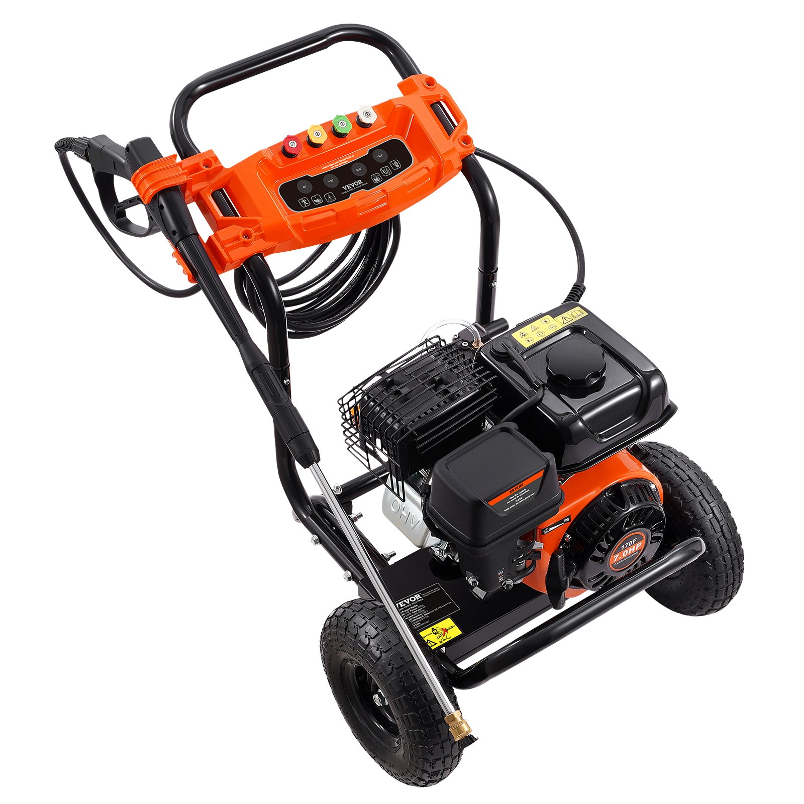 Gas Pressure Washer 3500 PSI 2.6 GPM With 5 Nozzle Set For Cars Fences